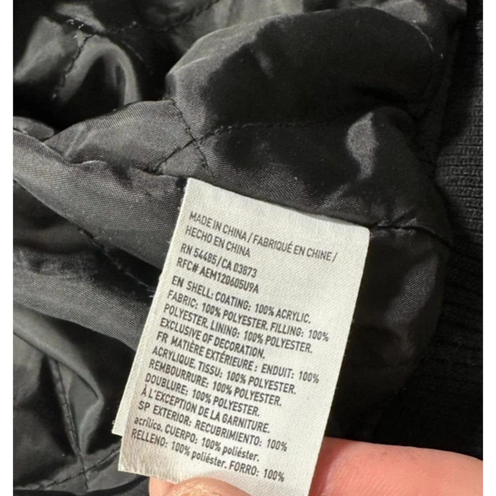 Y2k American Eagle Jacket S Black Floral Embroidered Bomber Boho Festival New - Picture 14 of 16